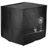 kwmobile Abdeckhaube für Heißluftfritteuse 5,5L XXL schwarz|weiß