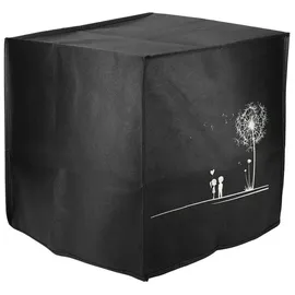 kwmobile Abdeckhaube für Heißluftfritteuse 5,5L XXL schwarz|weiß