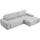 Home Affaire Eckcouch Cord 2-Sitzer Grau