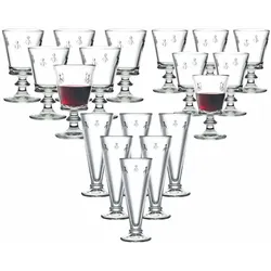 La Rochère Biene Abeille Wein- und Sektgläser 18er Set transparent 