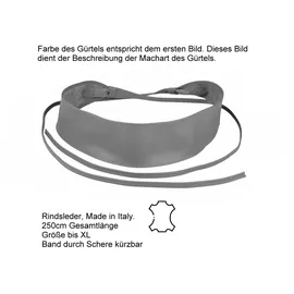 COLLEZIONE ALESSANDRO Damengürtel Leder weiß 250