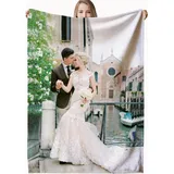 LPGYYU Personalisierte Decke, Fotodecke mit Eigenem Foto, Personalisiert Decke mit Foto, Kuscheldecke mit Foto, Decke Selbst Gestalten Foto, Personalisierte Geschenke fur Freundin, Mama, Papa