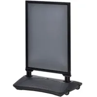 Update displays Kundenstopper WindPro schwarz DIN A1 2 Fächer