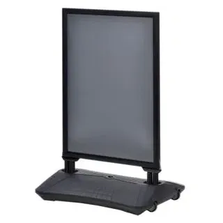 update displays Kundenstopper WindPro schwarz DIN A1 2 Fächer