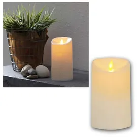 Star Trading M-Twinkle LED Stumpenkerze 15 cm gelb