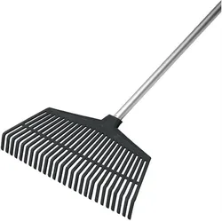 FLORA Gartenbesen Breite 440 mm Anzahl Zinken 26 Polyethylen - 2771