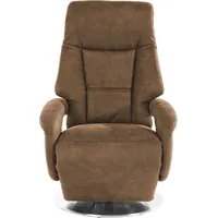 sit&more TV-Sessel Enjoy Kunstleder 74 x 113 x 77 cm Braun mit Liegeposition