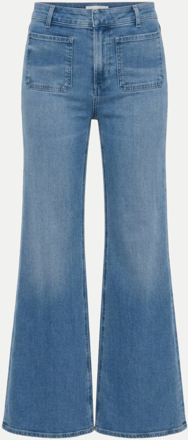 Flare-Fit Jeans Kimberly Patch Pocket Blau 27
