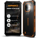 Hammer Energy X2 6 GB RAM 128 GB Schwarz/Orange