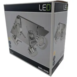 Briloner LED Deckenstrahler Chrom 20W 1600lm 3000K (Warmweiß)