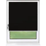 deco-raum Plissee Basic 75 x 150 cm schwarz