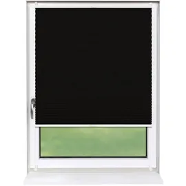 deco-raum Plissee Basic 75 x 150 cm schwarz