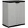 vidaXL Garten-Lagerschrank 68 x 40 x 85 cm Grau-Schwarz