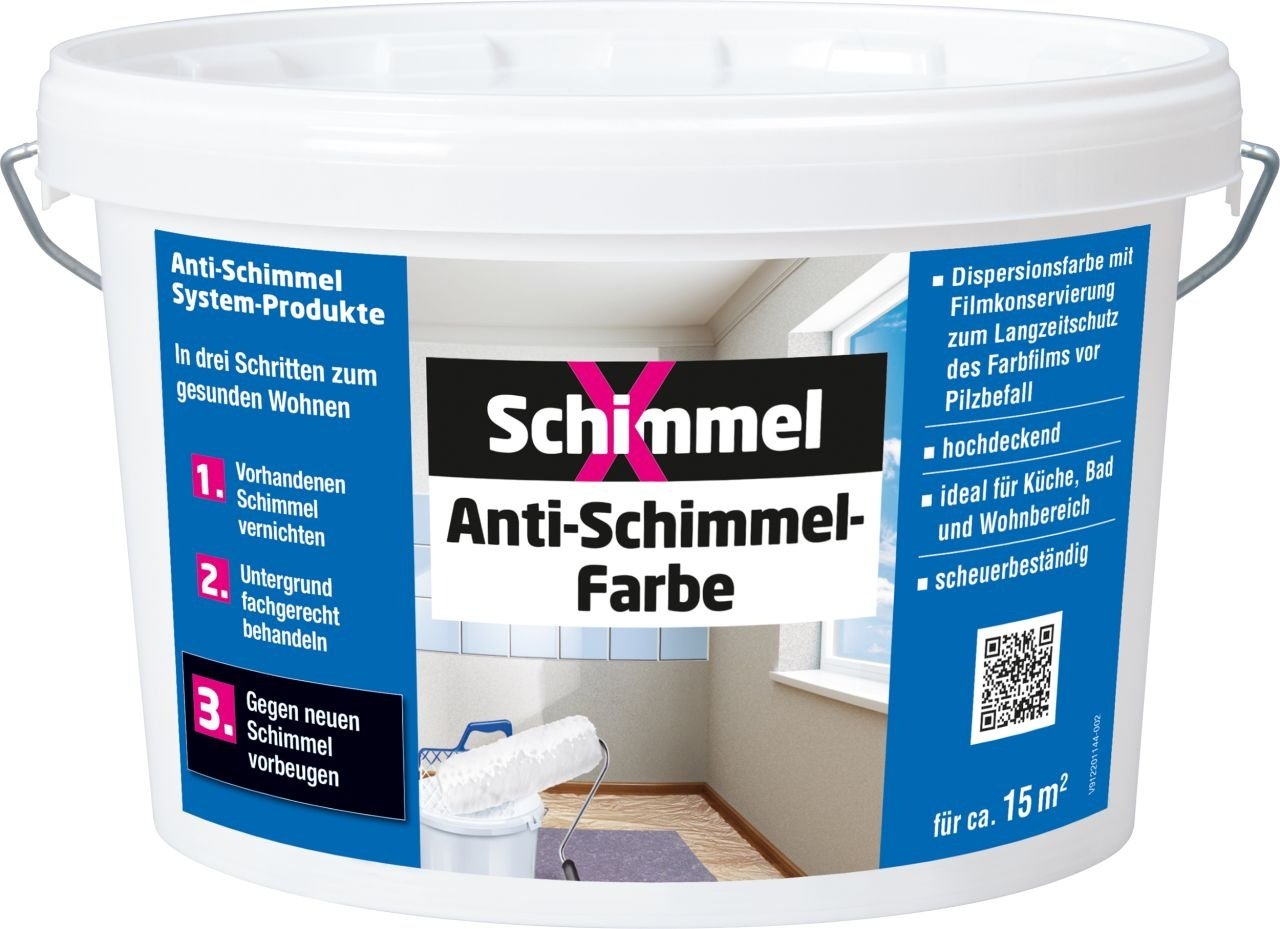 Schimmel X Anti-Schimmel-Farbe 2,5 L weiß