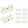 tecuro Doppel Rohrclip Set 10 Mm 10 St. Weiß