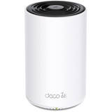 TP-Link Deco XE75 Pro Mesh WLAN Set (1 Pack), Wi-Fi 6E AXE5400 Tri-Band Router & Repeater, 1× 2.5G Port + 2× 1G Ports, Zusatzeinheit, empfohlen für Häuser mit 1-2 Schlafzimmern, WPA3