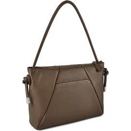 Fossil Willa Henkeltasche Leder Grau/Braun