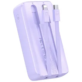 Joyroom Powerbank Geräumig 30W 10000mAh / Kabelbeleuchtung und Usb-C Lila