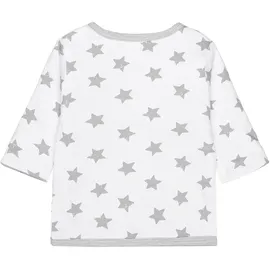 Staccato Unisex Baby Wendejacke - Bio-Baumwolle, Organic Cotton, Baby Erstausstattung - Farbe: Grey Star, Größe: 62