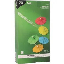 Papstar Deko-Picker 10 cm farbig sortiert