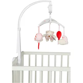 Sterntaler Bär Betty, Baby-Einschlafhilfe, Kinderzimmer Spielzeug, weicher Bouclé und kuscheliger Flausch, wattiert, Melodie: Brahms Wiegelied, 57×34×45 cm, rosa