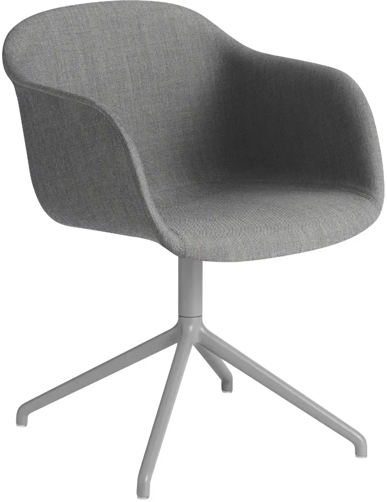 Muuto Fiber Armchair, swivel base, remix 133 / grau