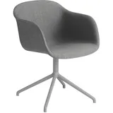 Muuto Fiber Armchair, swivel base, remix 133 / grau