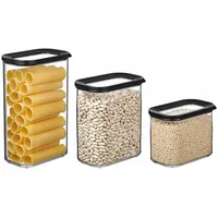 Mepal Modula Küchendose schwarz 1 l 3-teiliges Set