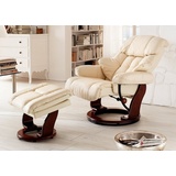 MCA Furniture Relaxsessel Calgary - creme, - Walnuss