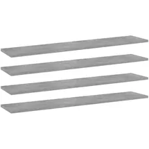 vidaXL Bücherregal 100 x 20 x 1,5 cm Betongrau