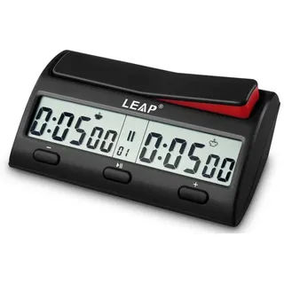 LEAP Schachuhren Elektronischer Alarm Stopptimer Professionelle tragbare digitale Stücke Count Up Down Watch Brettspiele