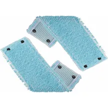 Leifheit 2er Set Wischbezug CLEAN TWIST M super soft 33 cm für Parkett, | Holzböden