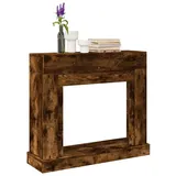 vidaXL Kaminumrandung Räuchereiche 100x30x87,5 Cm Holzwerkstoff Vidaxl