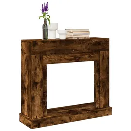 vidaXL Kaminumrandung Räuchereiche 100x30x87,5 Cm Holzwerkstoff Vidaxl