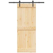 vidaXL Narvik rechts 80 x 210 cm Natürlich/Schwarz