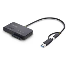 Startech M.2 NVMe & 2,5/3,5" SATA Adapter, NMS NS ACCS, SSD Festplattenleser, B+M und M-Key,
