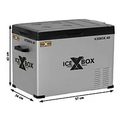 CROSS TOOLS Kühlbox 37 Liter - Kompressor-Gefrierbox, bis -20°C,  tragbar, App-Steuerung, ICEBOX 40, 68061