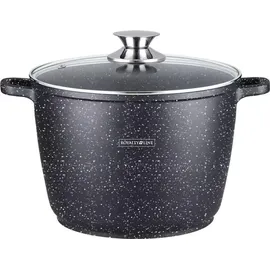 AC-Deco 24 cm Marmor Coating Fleischtopf mit Glasdeckel