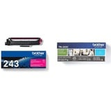 Brother TN-243M Tonerkassette, Magenta & TN-243C Tonerkassette (für DCP-L3510CDW, DCP-L3550CDW, HL-L3210CW, HL-L3230CDW, HL-L3270CDW, MFC-L3710CW, MFC-L3730CDN, MFC-L3750CDW und MFC-L3770CDW) Cyan