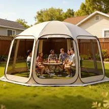 Vevor Campingzelt 457,2x420,6x245 Beige