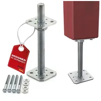 SO-Tech Zaunpfosten 80 x 250 mm Silber/Stahl