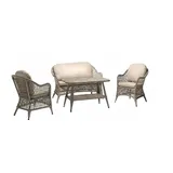 aea Gartenmöbel Set 4-tlg. Beige