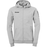 Kempa Kapuzenjacke STATUS Herren grau melange M