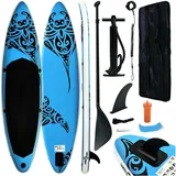vidaXL SUP Board Set 305 x 76 x 15 cm blau