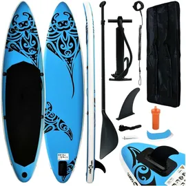 vidaXL SUP Board Set 305 x 76 x 15 cm blau
