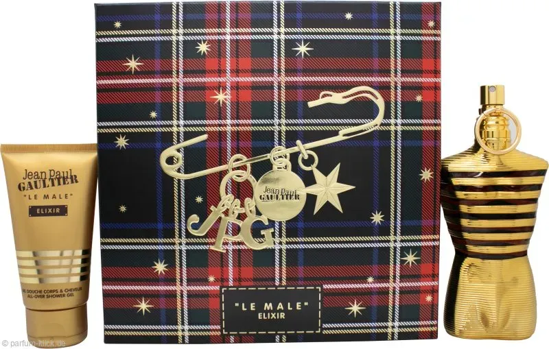 Jean Paul Gaultier Le Male Elixir Gift Set 125ml EDP + 75ml Shower Gel