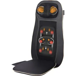 Shiatsu-Massagesitzauflage MEDISANA "MCN 88930", schwarz, MassagegeräteB:40cm H:118cm T:9cm, Kunstleder, Polyester, 3 Massagezonen, Nackenmassage, Rotlicht-/Wärmefunktion, waschb. Bezug, B:40cm H:118cm T:9cm