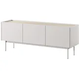 Feldmann-Wohnen Color Lowboard 144x37x55 cm Weiß/Eiche Matt