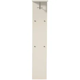MODERANO Garderobenpaneel Gardasee, Chrom, Metall, Holzwerkstoff, 33x167x31 cm, Aufhängemöglichkeit, Garderobe, Garderobenpaneele, Garderobenpaneele