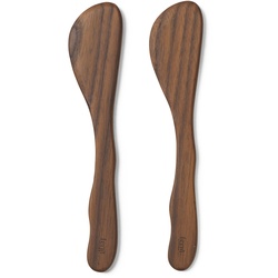Ferm Living - Cairn Buttermesser, dunkelbraun (2er-Set)